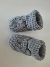 Babyschuhe Krabbelschuhe Gr 14-15 neu Baby grau