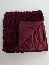 Edelzeit Chalet 2xZobel Felloptik Wendedecke Wohndecke 150 x 200 cm Bordeaux