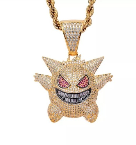 Gengar hip hop gold - hop, halskette