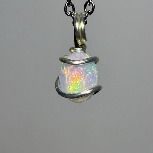 Halskette mit welo opal - halskette,