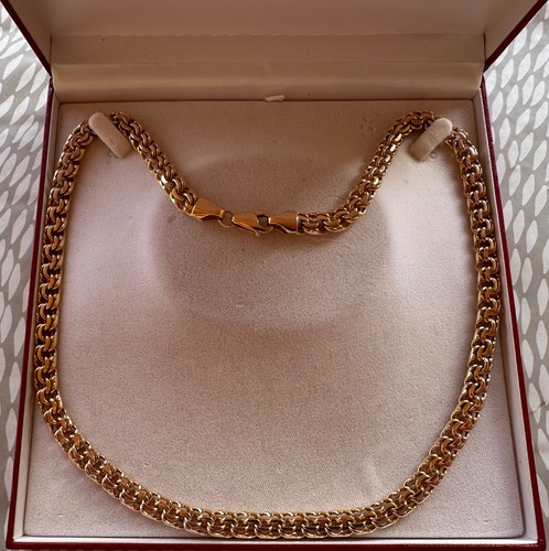Goldkette 585 massiv - , ca.122