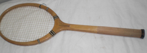 Vintage blau weiss holz tennis - vintage,