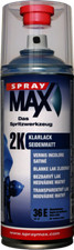 SprayMax 2k Klarlack, matt, 400 ml Sprühdose, Transparentlack, farblos, klar