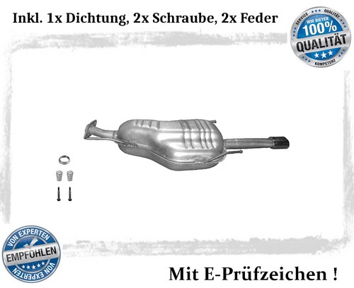 Endschalldämpfer für opel - endschalldämpfer,