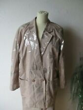 Vintage Escada Damen Kostüm Gr. 38 beige-silber WIE NEU