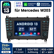 2+32GB Android 13 Autoradio Für Mercedes Benz C-Klasse W203 C 180 C 220 GPS Navi