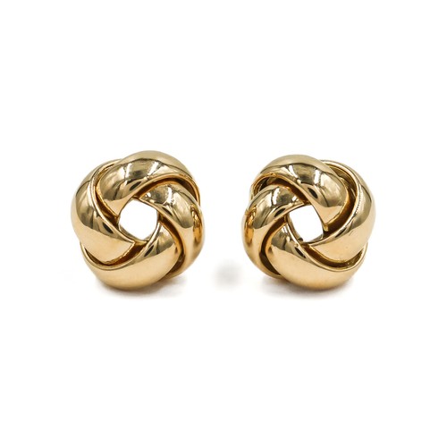 Knoten ohrringe gelbgold - gelbgold, 585
