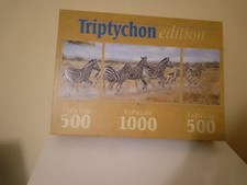 Puzzle 2000 Teile Triptychon Edition Afrika Zebras Spielspass