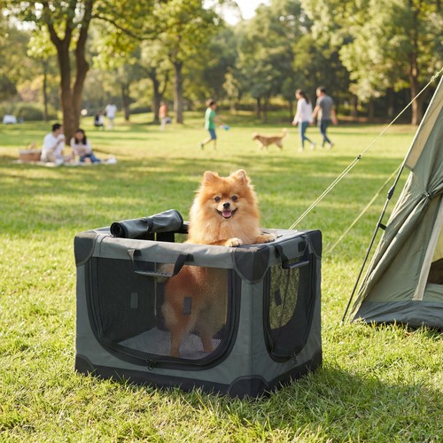 Pawhut hundebox faltbar - pawhut,
