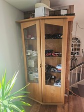 Glasvitrine Team7, Erle gewachst, klassisch, zeitlos