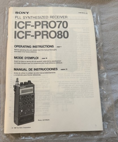 Original 1987 sony icf - original,