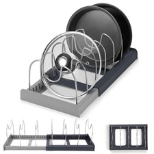 Halterung für Topf und Pfannen Deckel Kochgeschirr und Schneidebrett Organizer