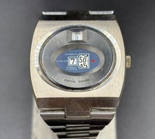 Vintage very rare automatic Jump hour watch Swiss digital model