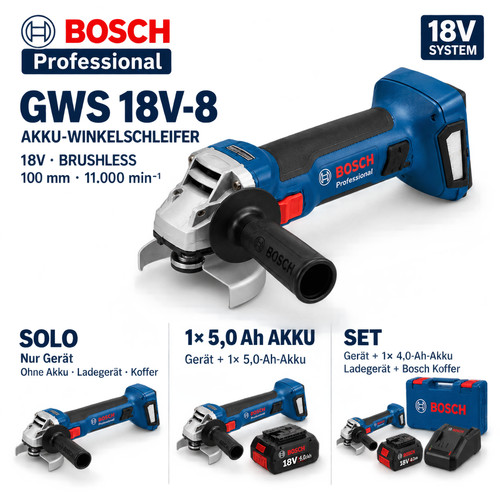 Bosch gws 18v - bosch, professional