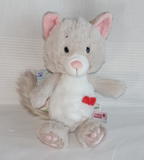 NEU NICI Schlenker Love Katze mit Herz 49407 Kuscheltier 25 cm Green beige weiß