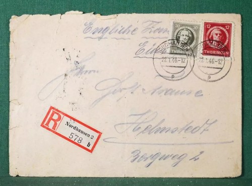 Sbz 1946 thüringen nordhausen - sbz,