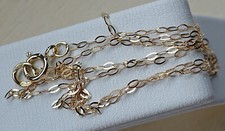 WoW Neu Glied Kette in aus 750 18kt Gold Collier mit Glieder 45 cm Länge  ♦️8803