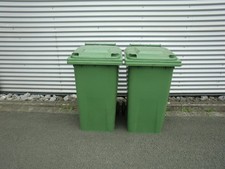1 Stück KLIKO Abfalltonne Mülleimer Müllbehälter Grün 240 Liter Drankbehälter