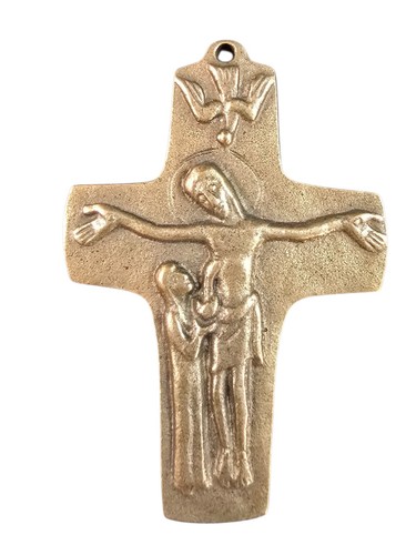 Vintage bronze kreuz - kreuz, /