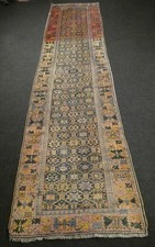 Handgeknüpfter echter  alter perser Meschkin   Teppich     ca 415x100cm