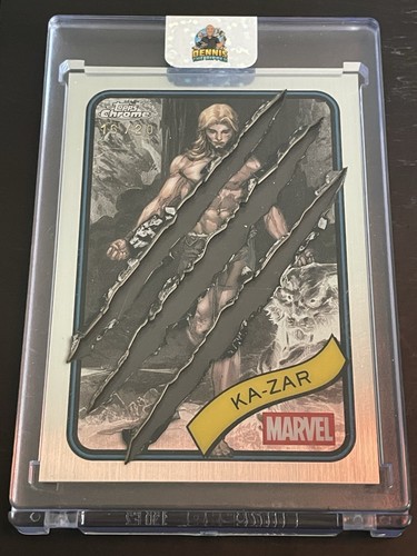 Topps chrome marvel zar - chrome, /20