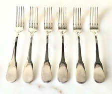 ORIGINAL GUNTHER LAMBERT BESTECK 6 STÜCK FIRENZE MENÜGABELN SILBER KLASSIKER
