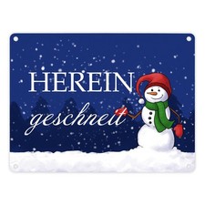 Hereingeschneit Schneemann