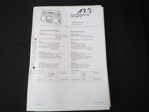 Original service manual - original,