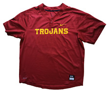 Nike USC Trojans Two-Button Replica Baseball Jersey Trikot NCAA rot red XXL