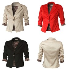 BLAZER GERAFFTE ÄRMEL   3/4