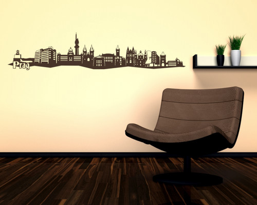 Wandtattoo stadt prag - wandtattoo,