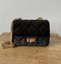 NICOSCONCEPT, Damen Umhängetasche - Braun mit goldenen Kette