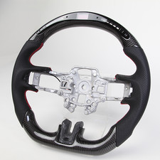 LED Kohlefaser-Flachlenkrad für Ford Mustang GT3,5 S550 V8 2018-2023