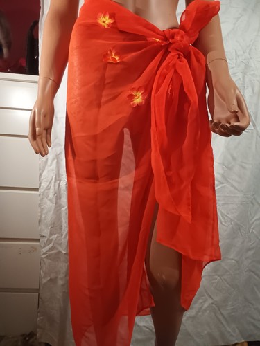 Oranges tuch chiffon - chiffon, schal