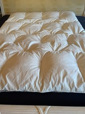 Daunen Federn Schlaf  Bettdecke  ♥️ 135 X 200 Stepp Beige Baumwolle  Natur Jades