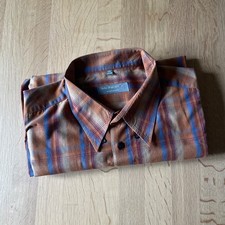 Schönes MC Panthon Sportswear Hemd kariert Gr. 45/46 XXL Orange Herren