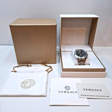 Versace Herren Armbanduhr Signature (44mm / silber / Quarz / Edelstahl) 12161836