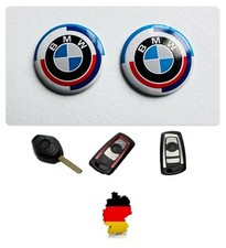 2x BMW Schlüssel Logo Emblem 11mm Epoxy Selbstklebend Key Sticker