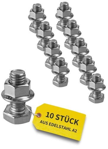 10x sechskantschrauben - 10x,