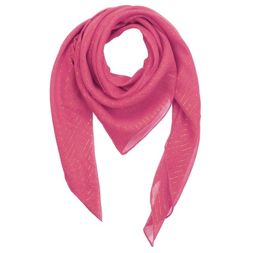 Baumwolltuch pink lurex gold - pink,