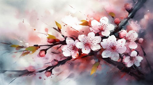 Wandbild aquarell - wandbild:,