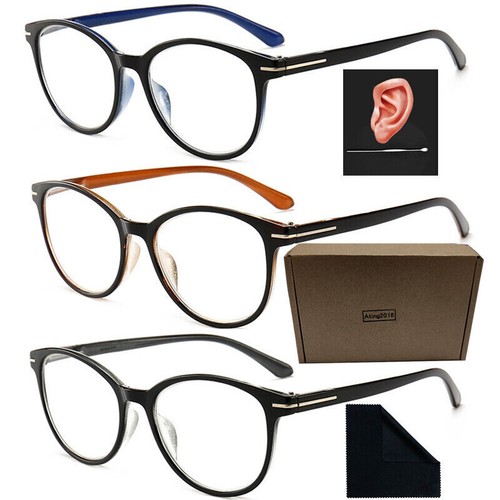 Pack herren lesebrille rund - 3,