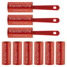 3 Fusselroller 6 Rollen Reinigung Sofa Kleiderrolle Fusselbürste Tierhaarrolle
