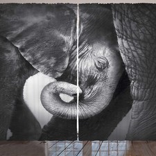 Elefant Rustikale Gardine
