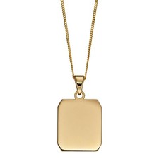 Erkennungsmarke Anhänger 9 kt