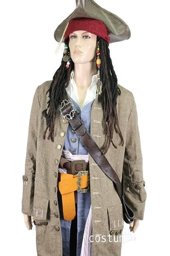 Jack sparrow pirat vollkostüm - pirat,