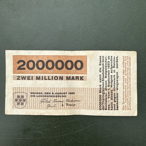 Notgeld geldschein thüringen - notgeld,