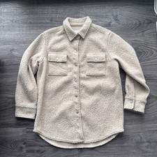 OPUS Teddyfell Jacke, Hemd, Hemdjacke Gr. L, beige