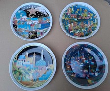 4 x Arzberg Porzellan, Sammelteller, Weihnachtsteller, Plätzchenteller  25 cm