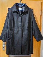 Mantel Gehrock Blazer Jack- Ulla Popken - Gr. 54/56 - schwarz - hoher Wollanteil